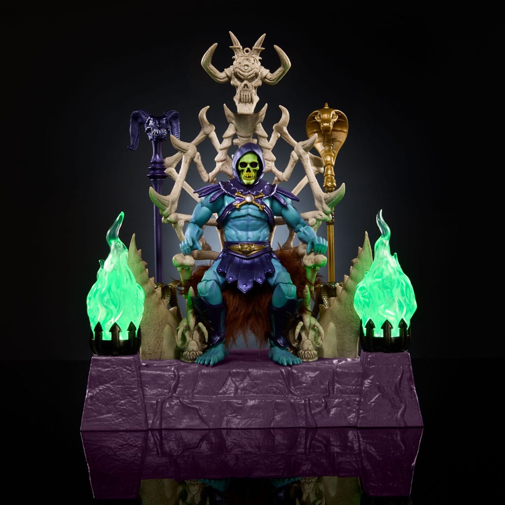 Masters of the Universe: Nieuwe Eternia Masterverse Actiefiguur Skeletor &amp; Throne 18 cm