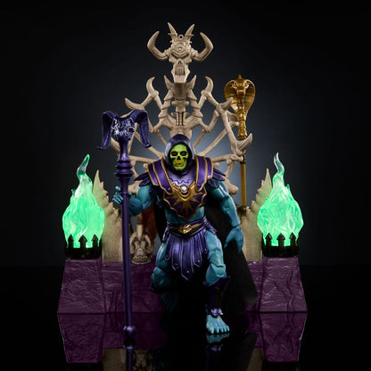 Masters of the Universe: Nieuwe Eternia Masterverse Actiefiguur Skeletor &amp; Throne 18 cm