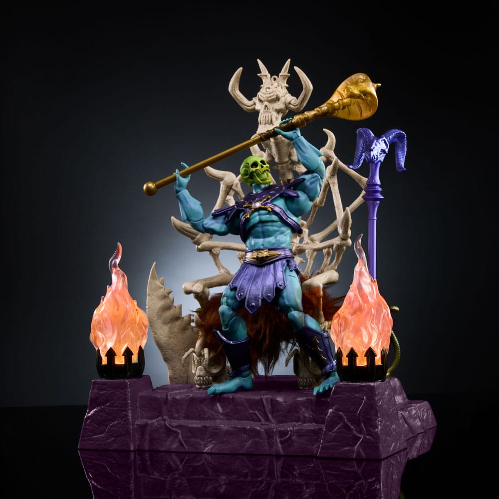 Masters of the Universe: Nieuwe Eternia Masterverse Actiefiguur Skeletor &amp; Throne 18 cm