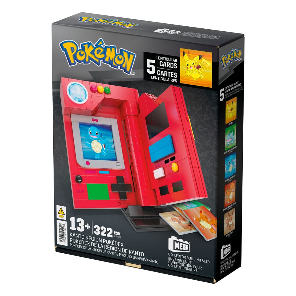 Pokémon Mega Building Kit Kanto Region Pokédex