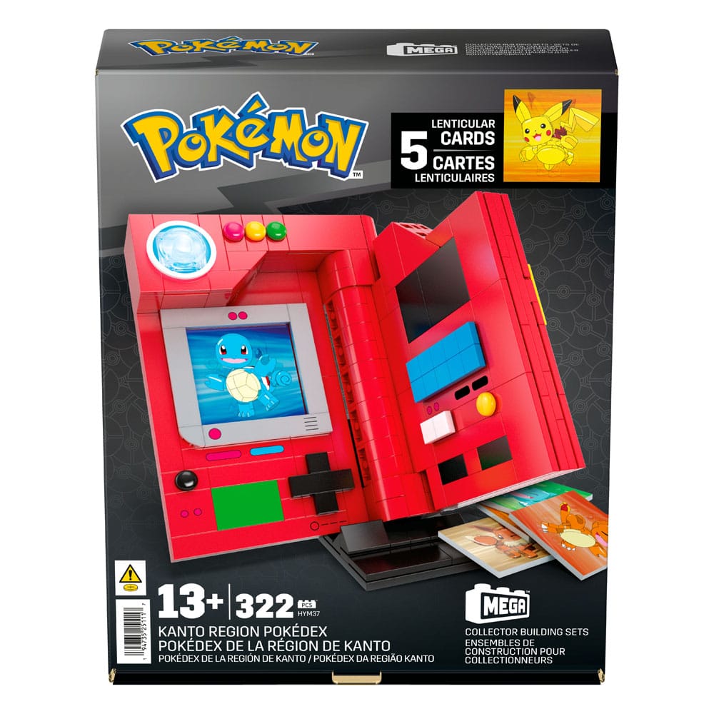 Pokémon Mega Building Kit Kanto Region Pokédex