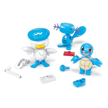 Pokémon MEGA Construction Set Water-Type Trainer Team Building Toy Kit