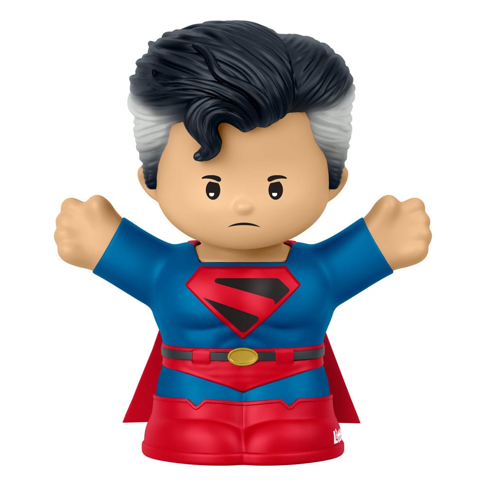 DC Comics Fisher-Price Little People Minifiguras de coleccionista Pack de 4 Superman: A través de los tiempos 7 cm