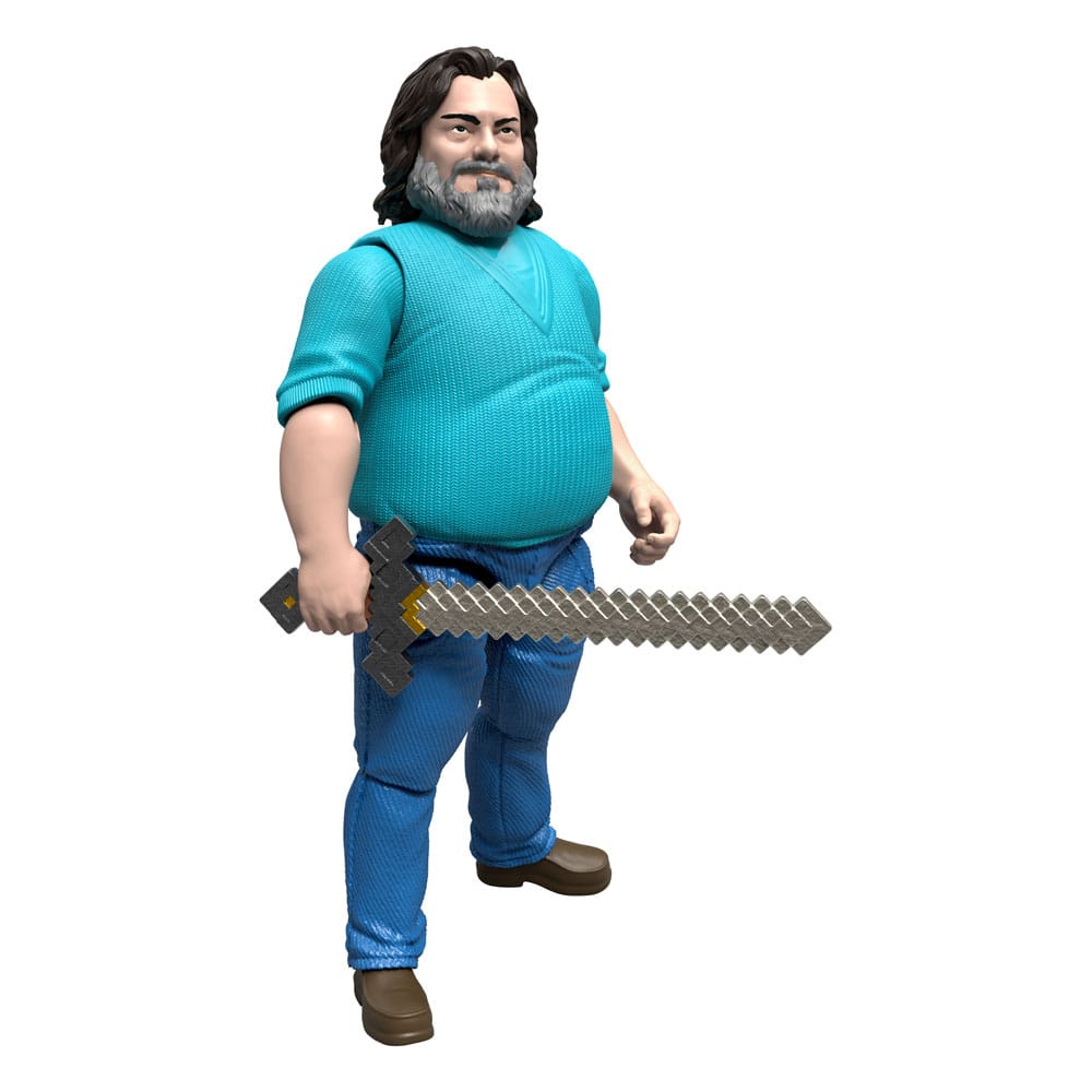 Een Minecraft -filmactie -figuur Steve 10 cm
