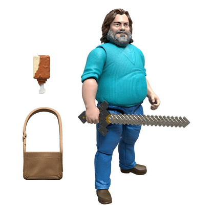 Een Minecraft -filmactie -figuur Steve 10 cm