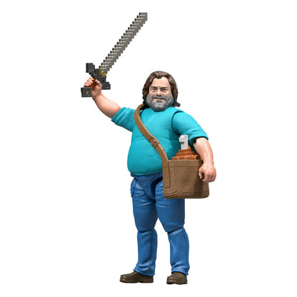 Een Minecraft -filmactie -figuur Steve 10 cm