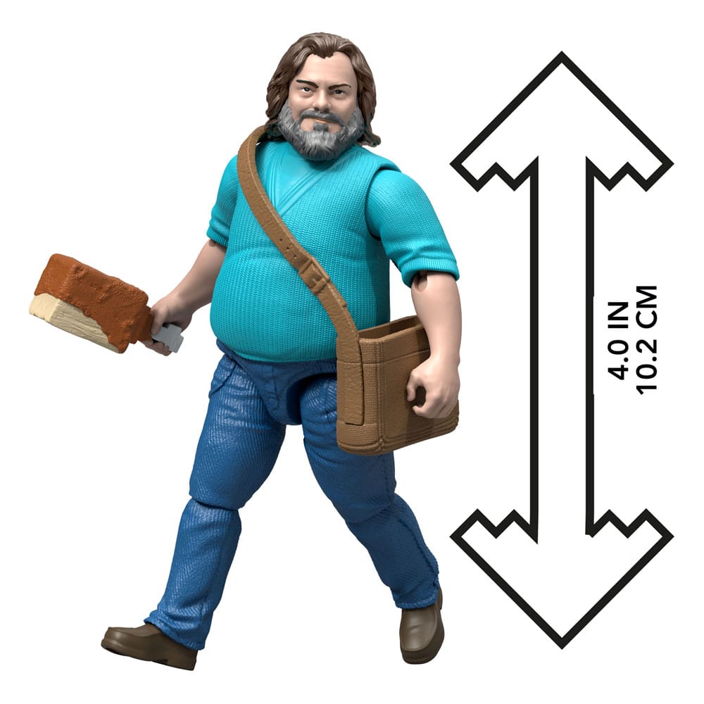 Een Minecraft -filmactie -figuur Steve 10 cm