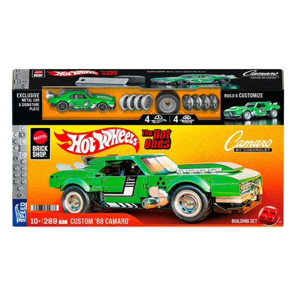 Mattel Brick Shop Hot Wheels Speed Series Jeu de construction 1/32 Custom '68 Camaro