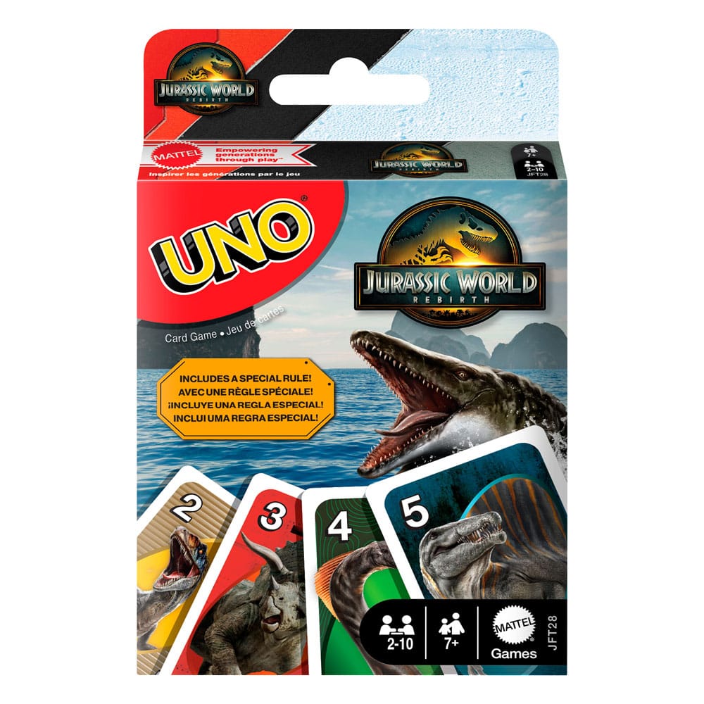 Jurassic World Rebirth Uno Card Game