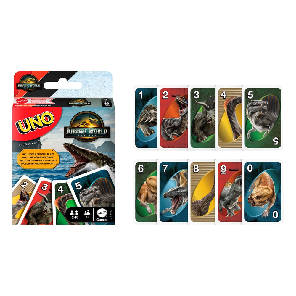 Jurassic World Rebirth Uno Card Game
