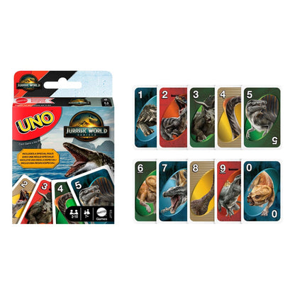 Jurassic World Rebirth Uno Card Game
