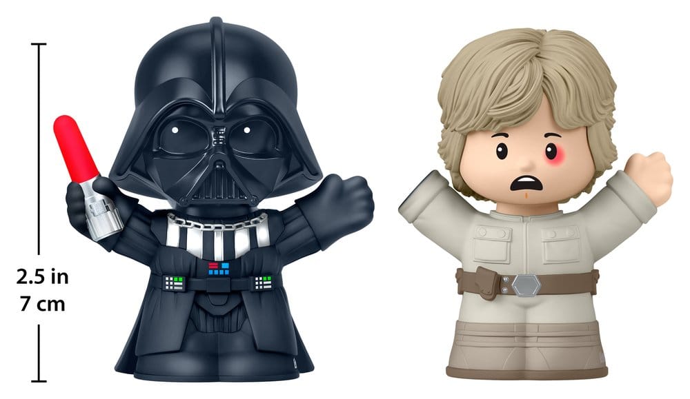 Mini figure da collezione Star Wars Little People, confezione da 2, I Am Your Father, 7 cm