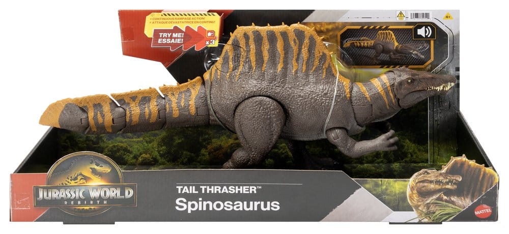 Jurassic World Rebirth Action Figur Tail Thrasher Spinosaurus 55 cm
