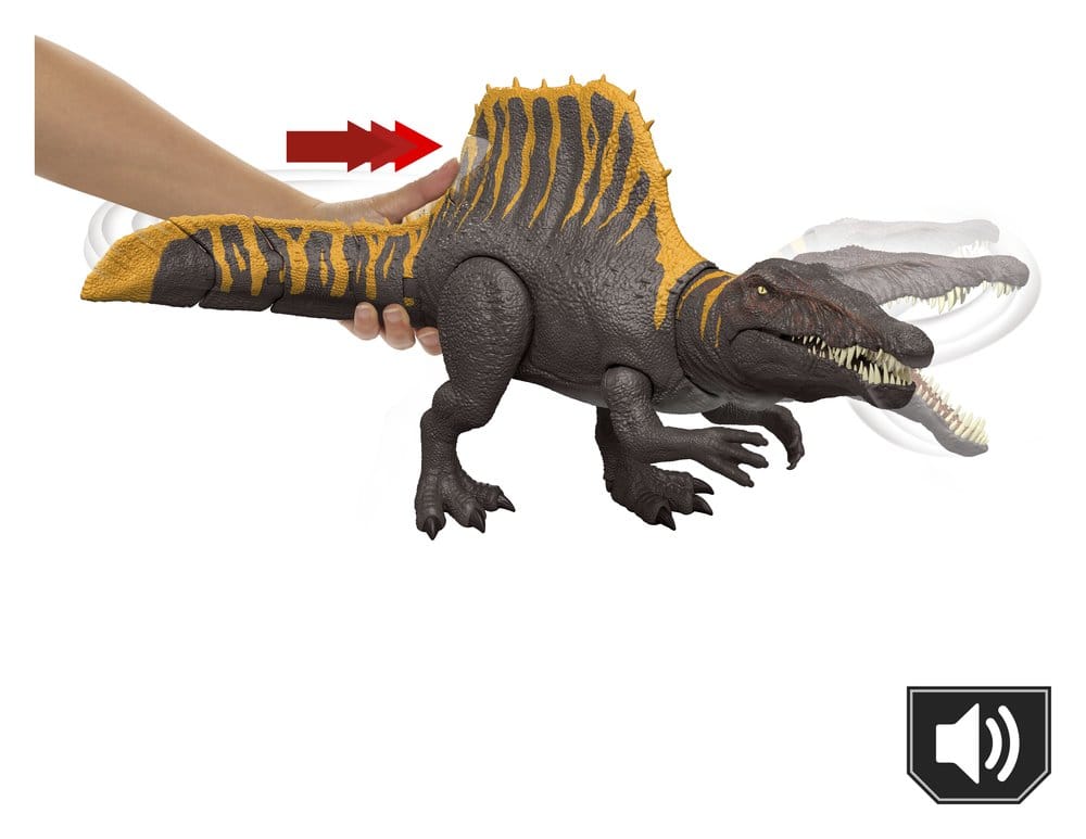Jurassic World Rebirth Action Figur Tail Thrasher Spinosaurus 55 cm