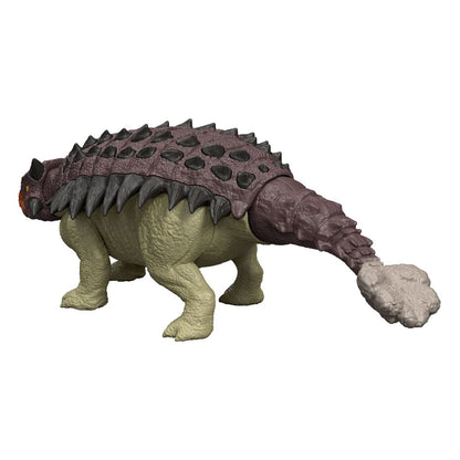 Jurassic World Rebirth Action figure con suono selvaggio ruggito ankylosaurus 7 cm