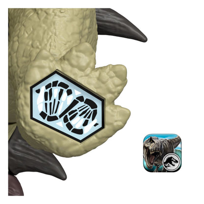 Jurassic World Rebirth Action figure con suono selvaggio ruggito ankylosaurus 7 cm