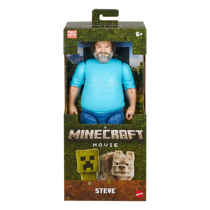 Eine Minecraft Movie Action Figur großer Steve 30 cm