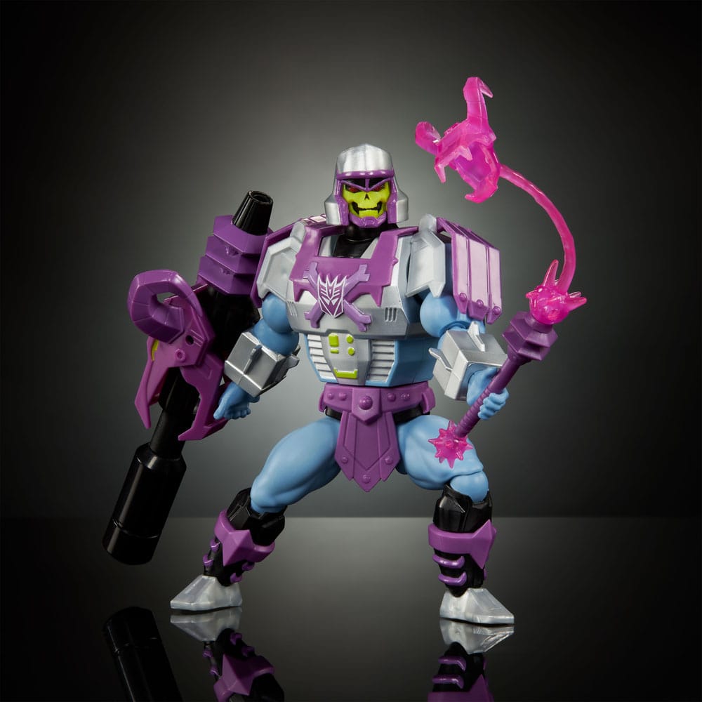 Masters of the Universe x Transformers Action Figur Megatron Armor Skeletor heo Europeisk Eksklusiv 14 cm