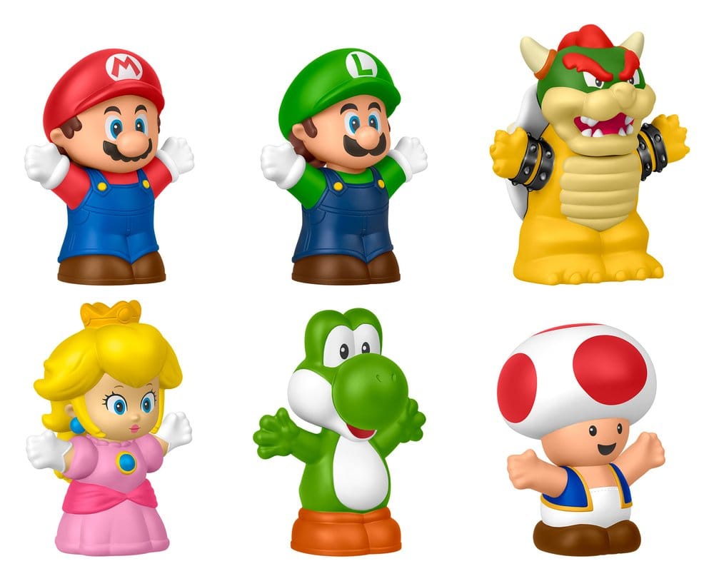 My Mario Little People Collector minifiguur, 6-pack, 7 cm