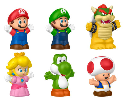 My Mario Little People Collector minifiguur, 6-pack, 7 cm