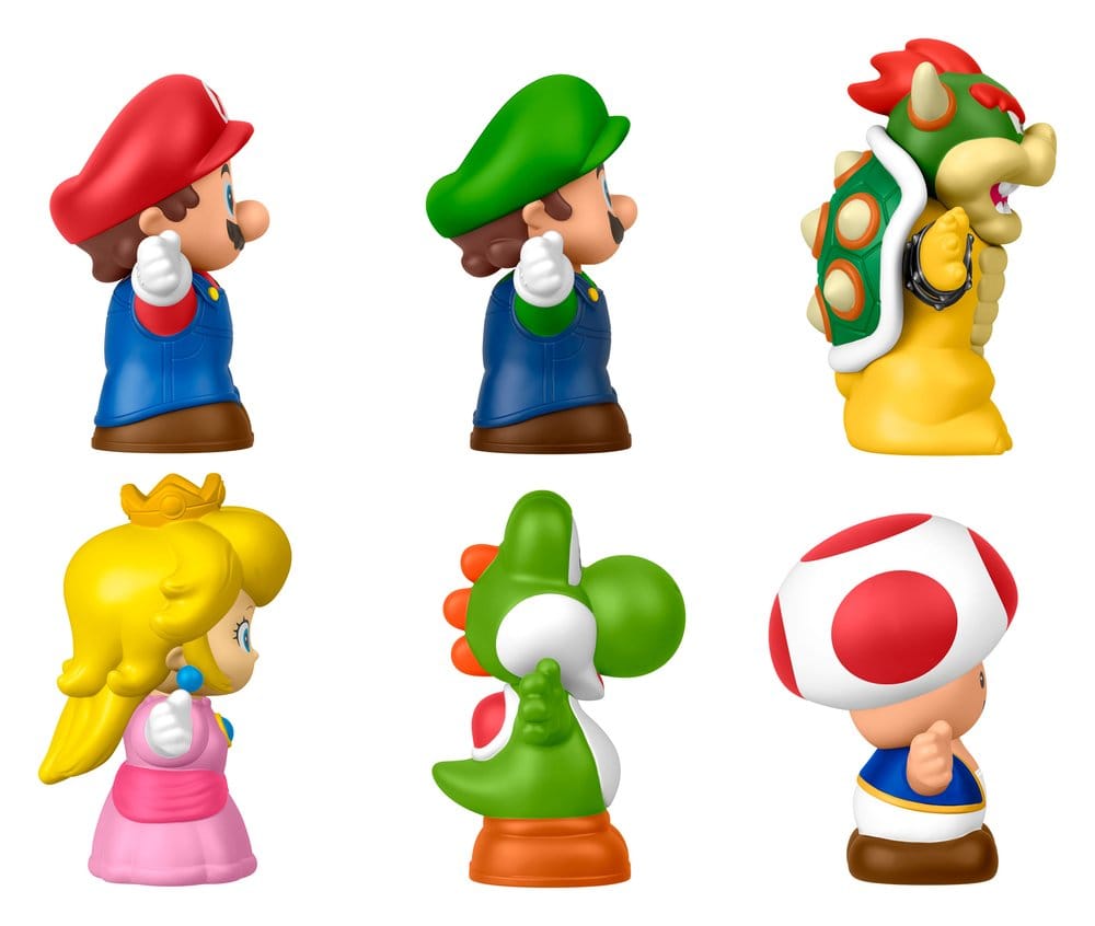 My Mario Little People Collector minifiguur, 6-pack, 7 cm