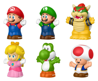 My Mario Little People Collector minifiguur, 6-pack, 7 cm
