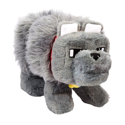 En Minecraft -film plysjfigur Dennis The Wolf 20 cm