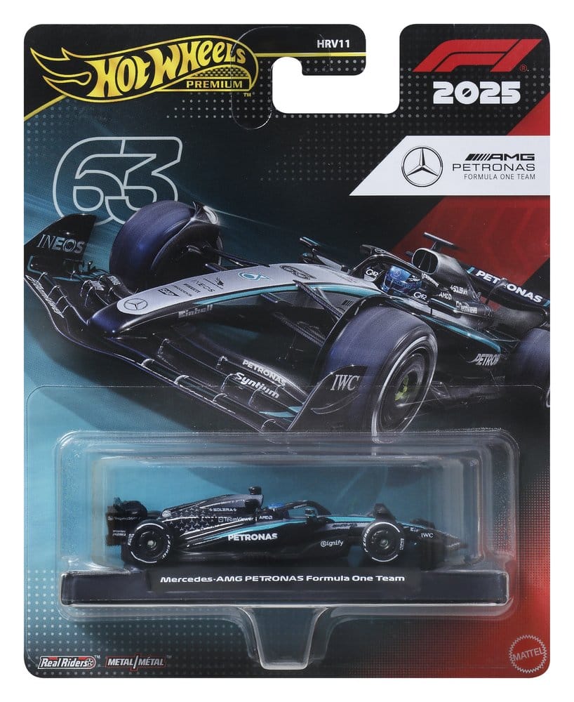Formel 1 Hot Wheels Premium Die-Cast Vehicle 1:64 Team Mercedes Benz: Förare 1