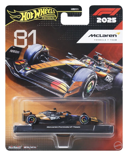 Veicolo pressofuso Premium Hot Wheels di Formula 1 1:64 Team McLaren: Pilota 1