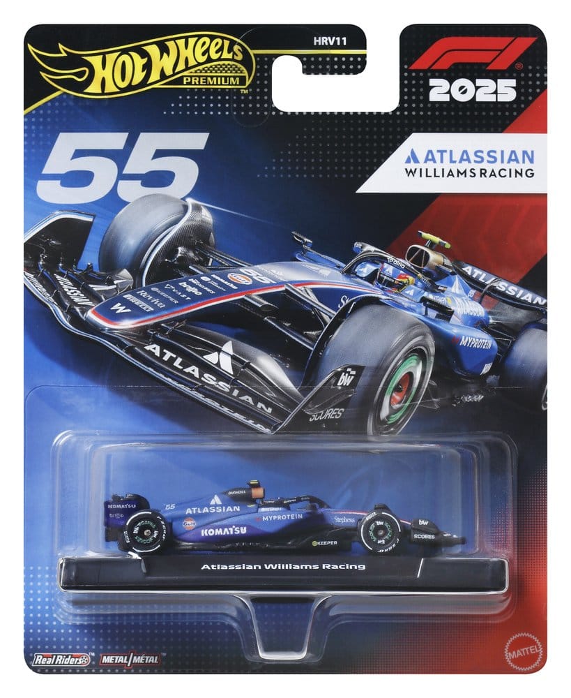 Veicolo pressofuso Premium Hot Wheels di Formula 1 1:64 Team Williams: Pilota 1