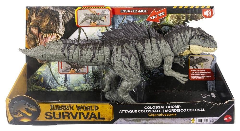 Jurassic World: Hayatta Kalma Aksiyon Figürü Colossal Chomp Giganotosaurus 71 cm