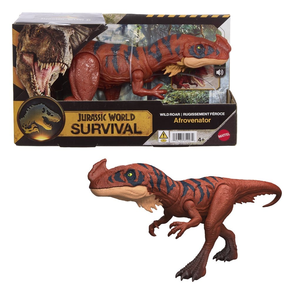 Jurassic World: Figura de acción de supervivencia Wild Roar Afrovenator
