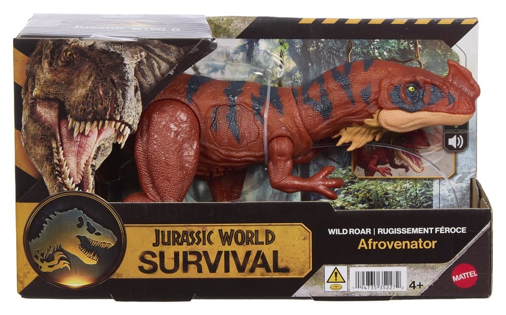 Jurassic World: Figura de acción de supervivencia Wild Roar Afrovenator
