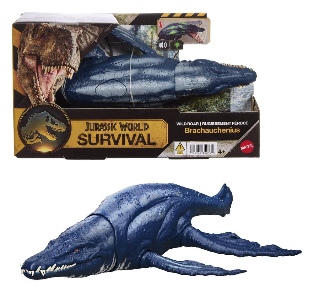 Jurassic World: Figura de acción de supervivencia Wild Roar Brachauchenius