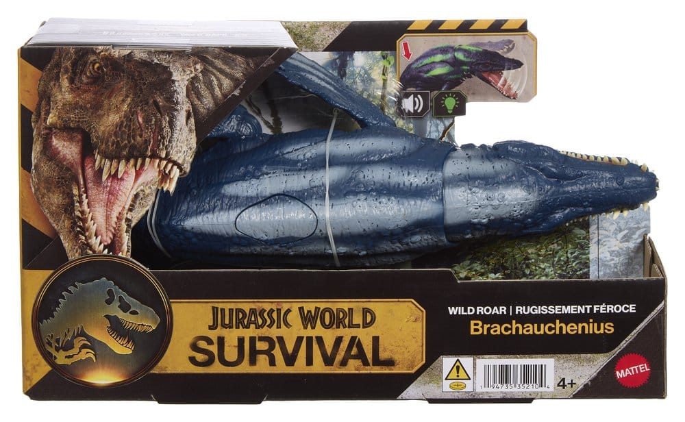 Jurassic World: Figura de acción de supervivencia Wild Roar Brachauchenius