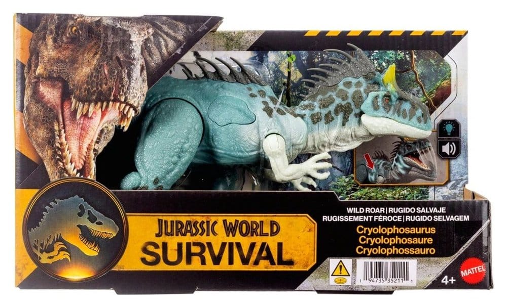 Jurassic World: Hayatta Kalma Aksiyon Figürü Vahşi Kükreme Cryolophosaurus 37 cm
