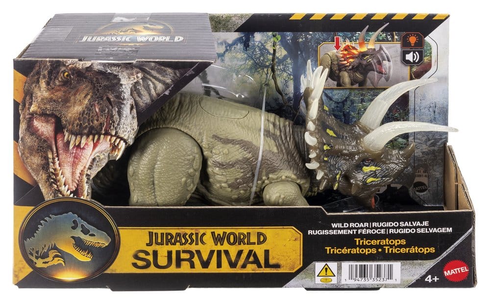 Jurassic World: Survival Action Figur Wild Roar Triceratops 31 cm