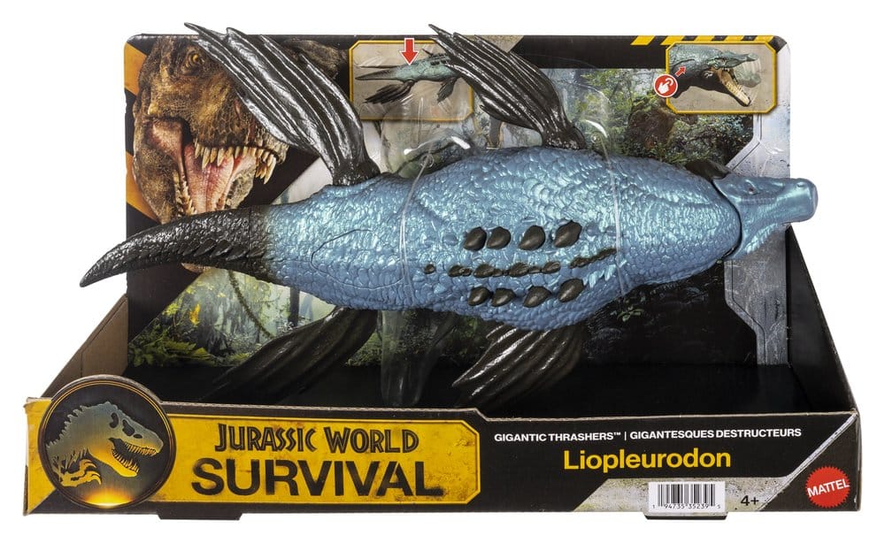 Jurassic World : Figurine de survie Gigantic Thrashers Liopleurodon 30 cm