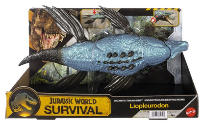 Jurassic World : Figurine de survie Gigantic Thrashers Liopleurodon 30 cm