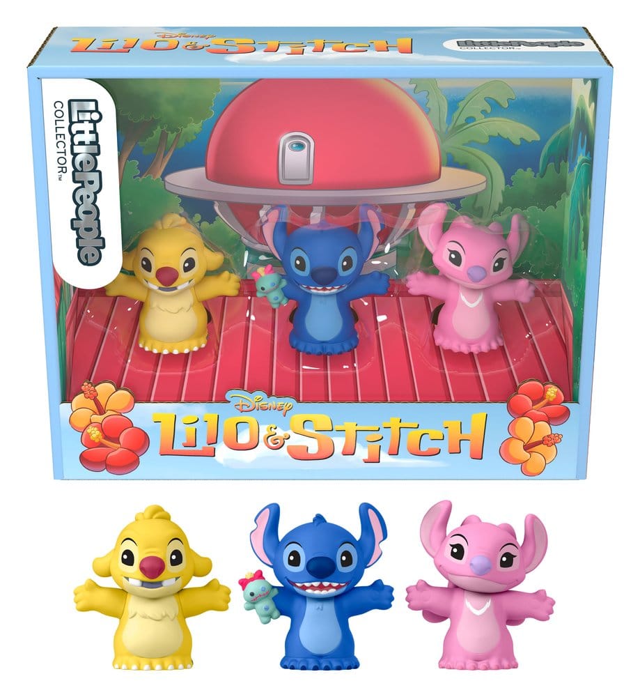 Lilo & Stitch Little People Lot de 3 mini figurines collector Stitch & The Cousins 7 cm