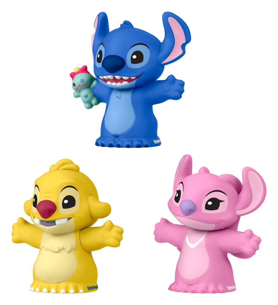Lilo & Stitch Little People Lot de 3 mini figurines collector Stitch & The Cousins 7 cm