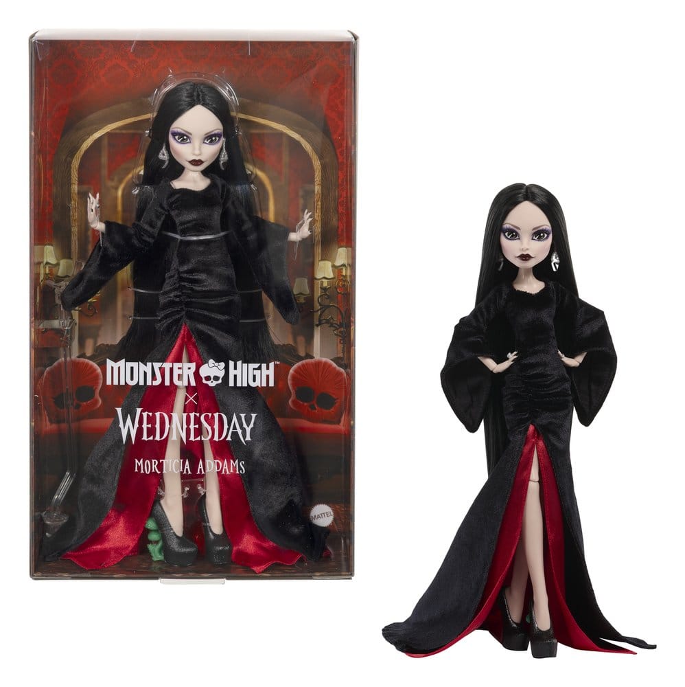 Monster High x Wednesday Sammlerpuppe Morticia Addams