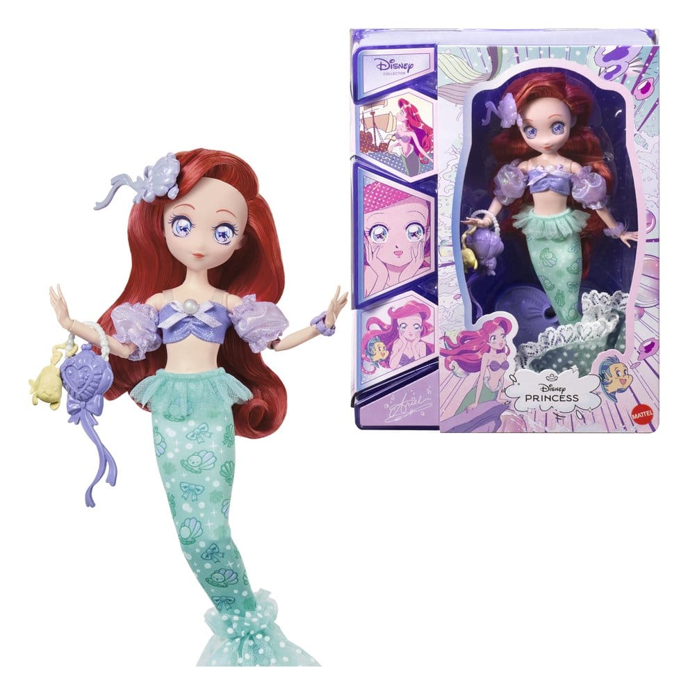 Disney Prinsesse Dukke Manga Ariel 22 cm