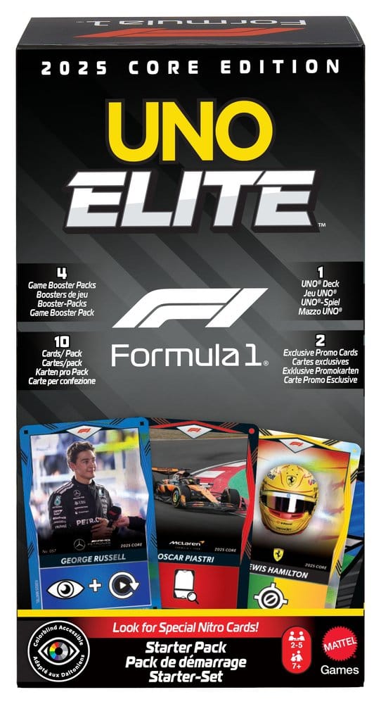 Gioco di carte Formula 1 UNO Starter-Set Elite F1