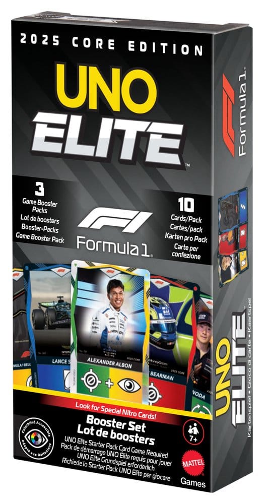 Formel 1 UNO kortspel Elite F1 Booster-set