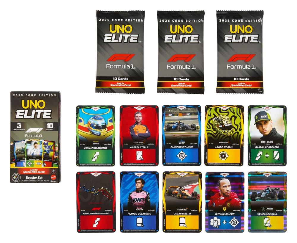 Formel 1 UNO kortspel Elite F1 Booster-set