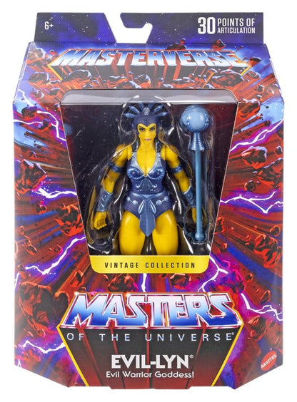 Figura de acción Masters of the Universe Masterverse Colección Vintage: Evil-Lyn 18 cm