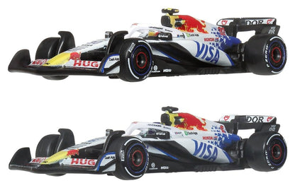 Formula 1 Hot Wheels Premium Döküm Araç 2'li Paket 1:64 Takım Visa Nakit Uygulaması Racing Bulls