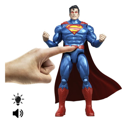 DC Premier Figura de Acción con Luz y Sonido Heat Vision Superman 16 cm