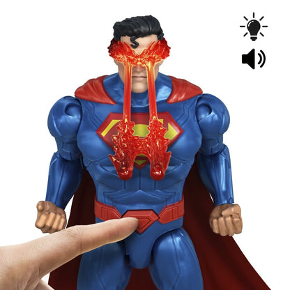 DC Premier Figura de Acción con Luz y Sonido Heat Vision Superman 16 cm
